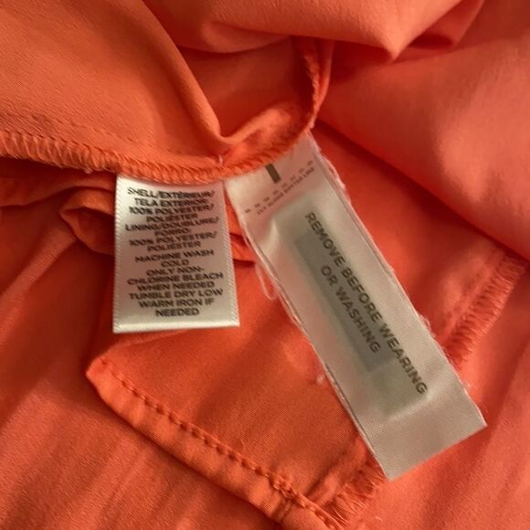 Loft Lace Overlay Coral Sleeveless‎ MIDI Dress 2 Coquette - Picture 11 of 11